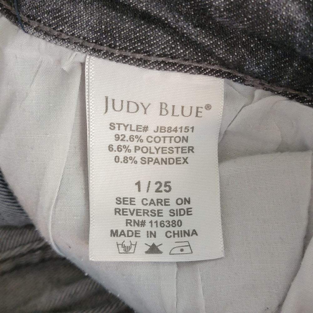 Judy Blue Skinny Fit High RiseDistressed Jegging Frayed Jeans 1 - Picture 11 of 12